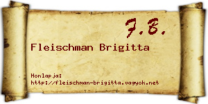 Fleischman Brigitta névjegykártya
