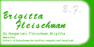brigitta fleischman business card